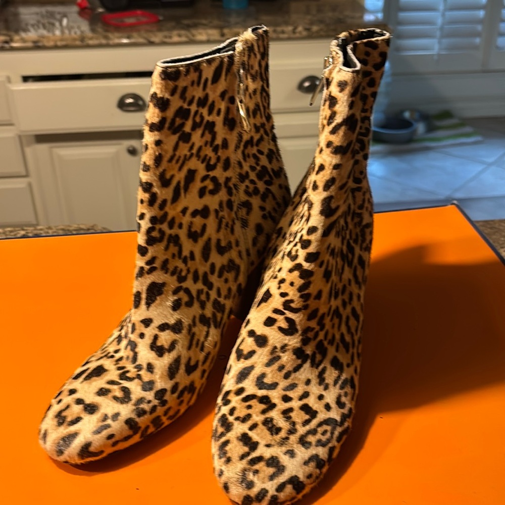 SAM EDELMAN real cow hide boots.